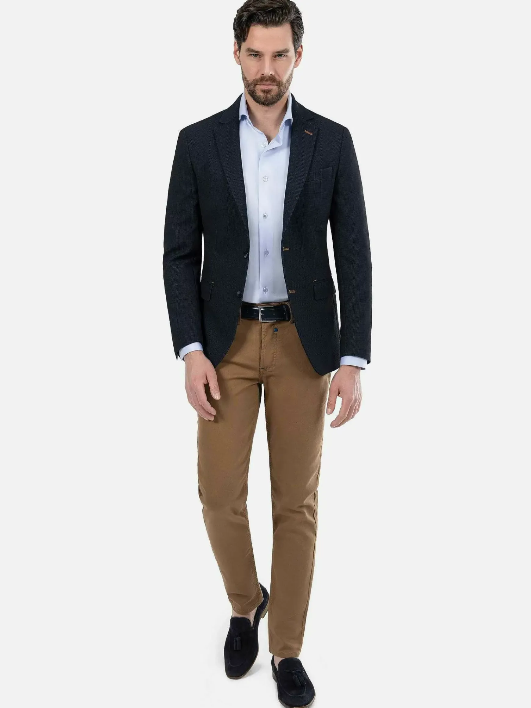 Overhemd Lange Mouw 75665 Harvery Specter Light Blue