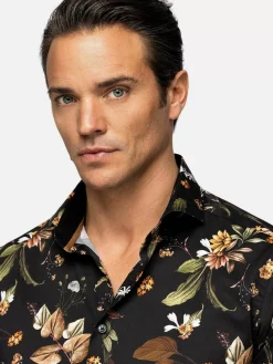 Overhemd Lange Mouw 75707 Meru Black