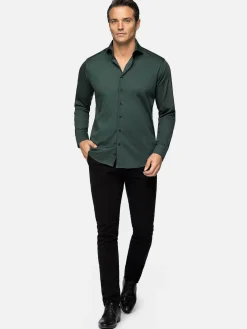 Overhemd Lange Mouw 75716 Morebo Green