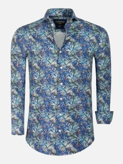 Overhemd Lange Mouw 65045 Navy Blue