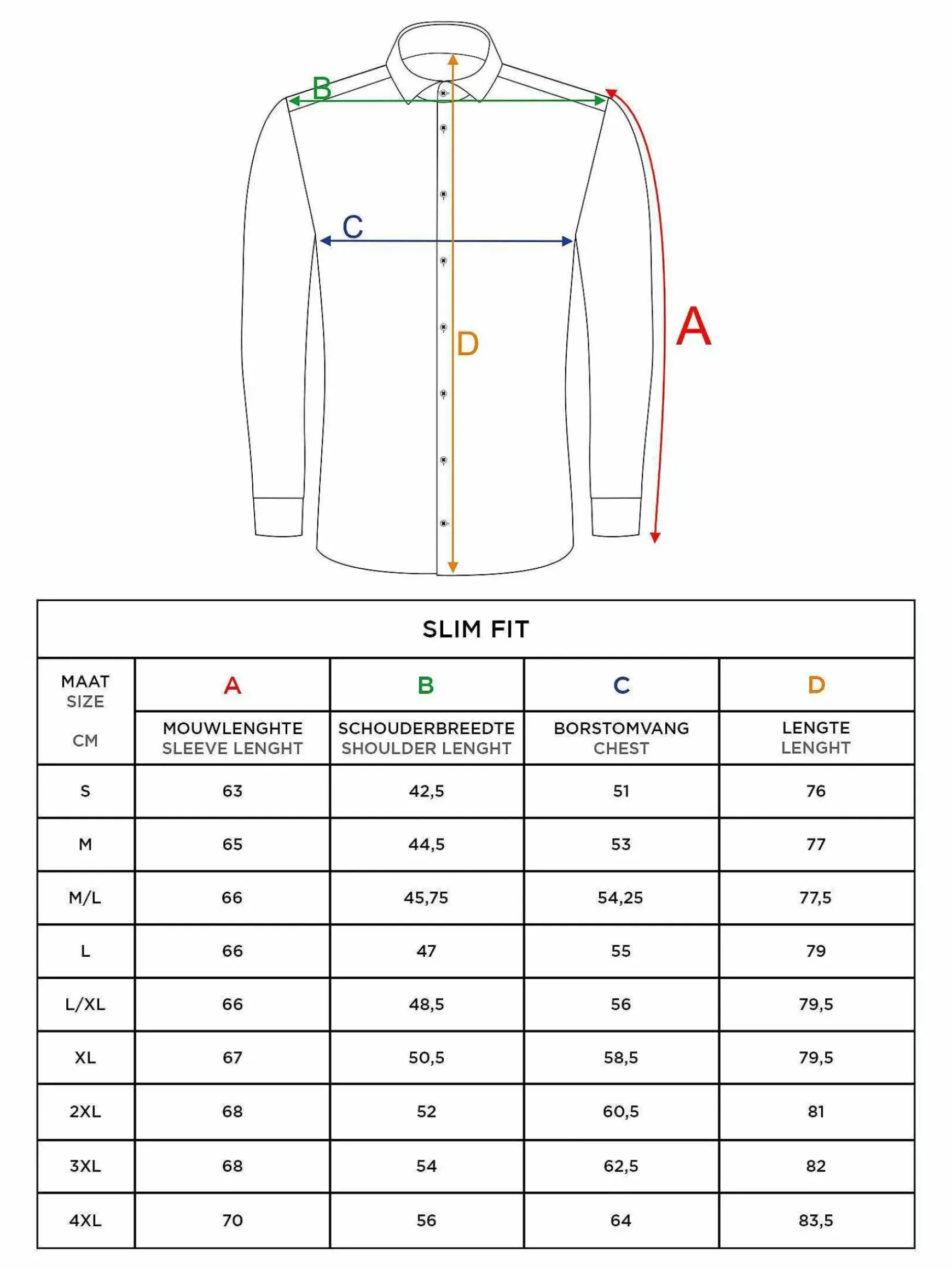 Overhemd Lange Mouw 75693 Rennes
