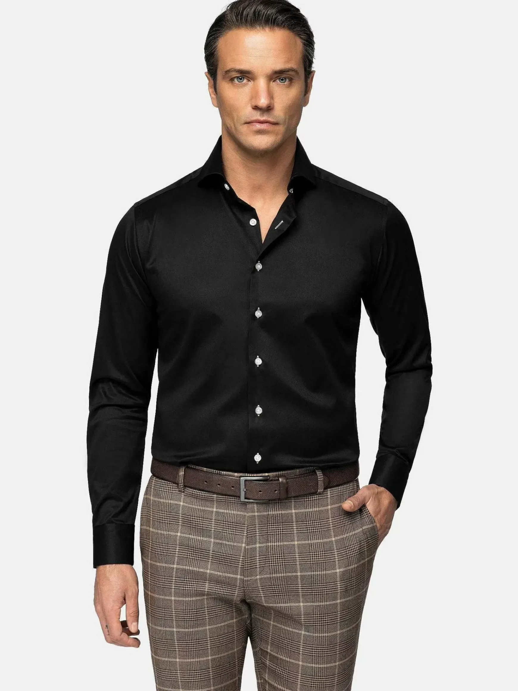 Overhemd Lange Mouw 75718 Sydney Black