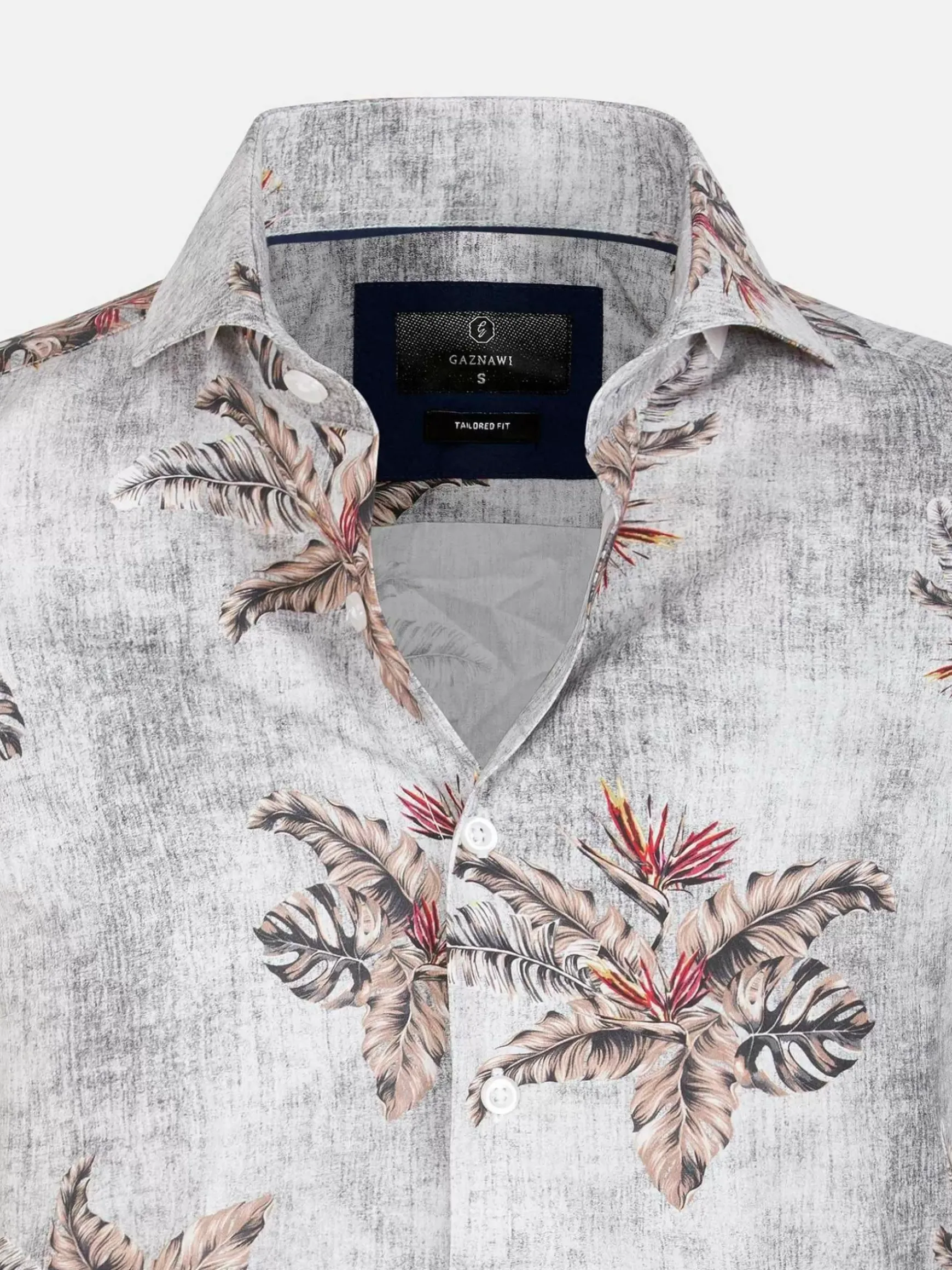 Overhemd Lange Mouw 65045 White Dark Brown