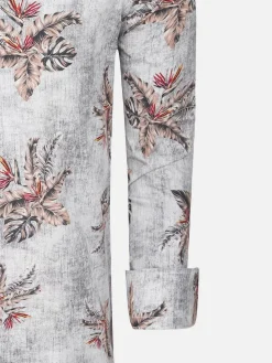 Overhemd Lange Mouw 65045 White Dark Brown