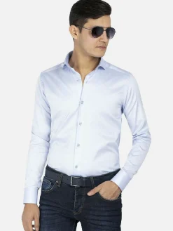 Overhemd Lange Mouw Prato 75563 Light Blue