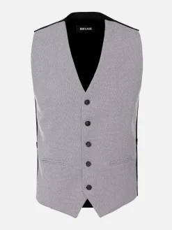 Plaid Vest 70067 Nolan Grey