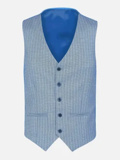 Plaid Vest 70048 Pelagie Islands Blue