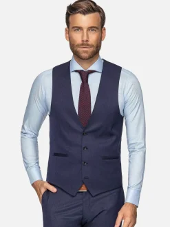 Plaid Vest 70071 Scotsville Navy