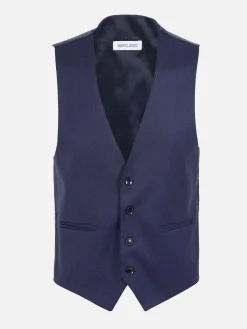 Plaid Vest 70071 Scotsville Navy