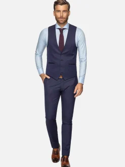 Plaid Vest 70071 Scotsville Navy