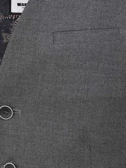 Plaid Vest 74111 Strazburg Anthracite