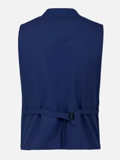 Plaid Vest Fabian Blue