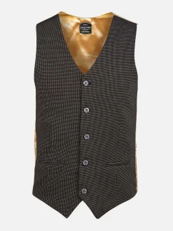 Plaid Vest Trieste 74094 Black Brown