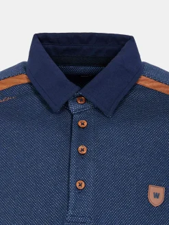 Playas Polo Collared Navy Sweater