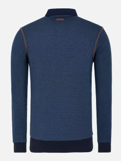 Playas Polo Collared Navy Sweater