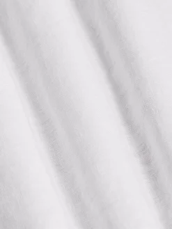 Redention Linen White Overhemd Lange Mouw