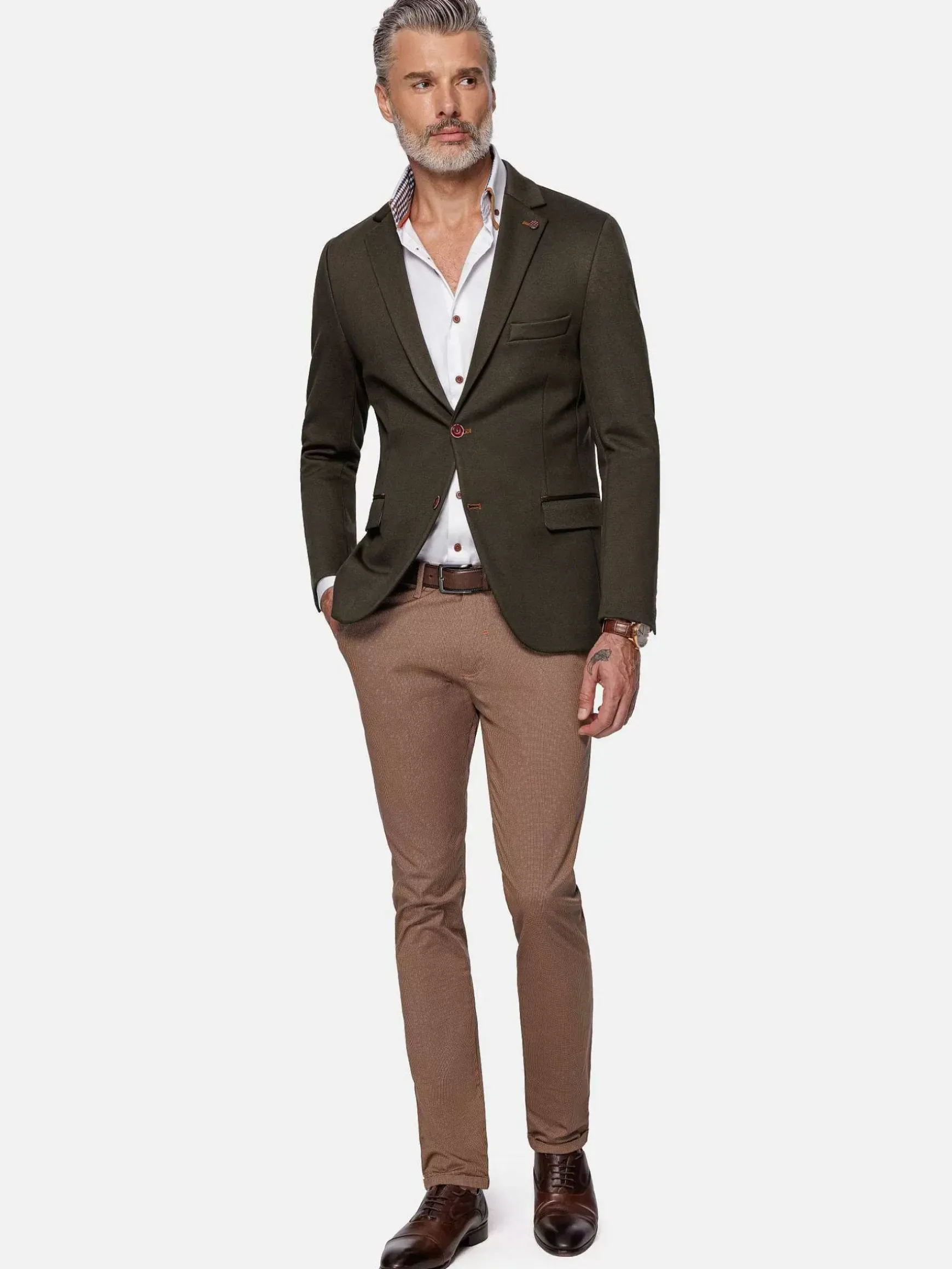 Relaxed Slim Fit Monarch Khaki Colbert