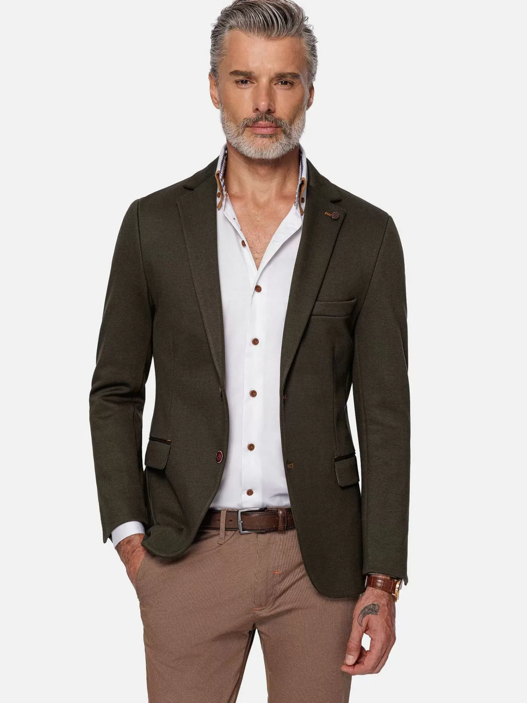 Relaxed Slim Fit Monarch Khaki Colbert