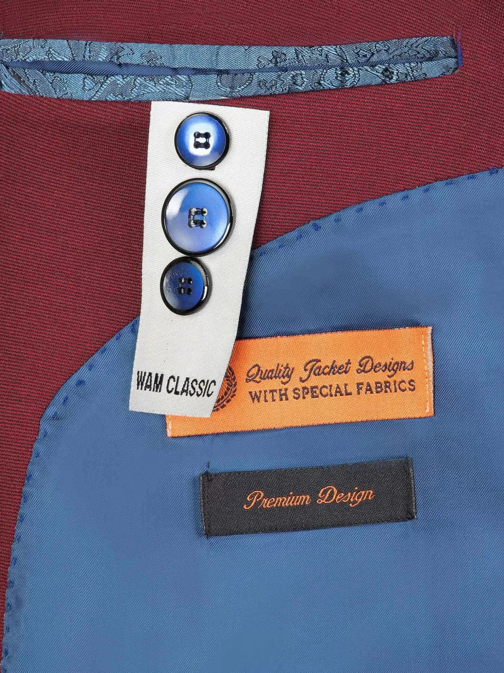 Relaxed Slim Fit Monarch Dark Red Colbert