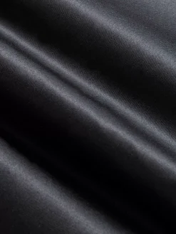 Romney Solid Black Overhemd Lange Mouw