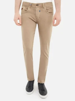 Sahara Button Closure Light Beige Jeans