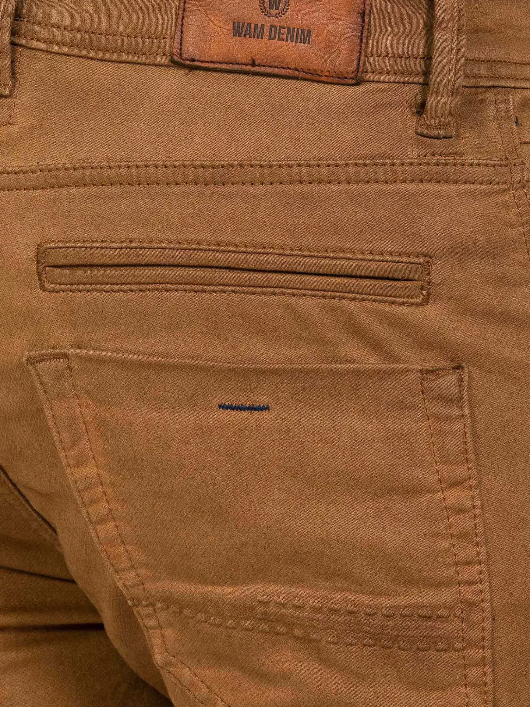 Sampson Beige Slim Fit Denim Korte Broek