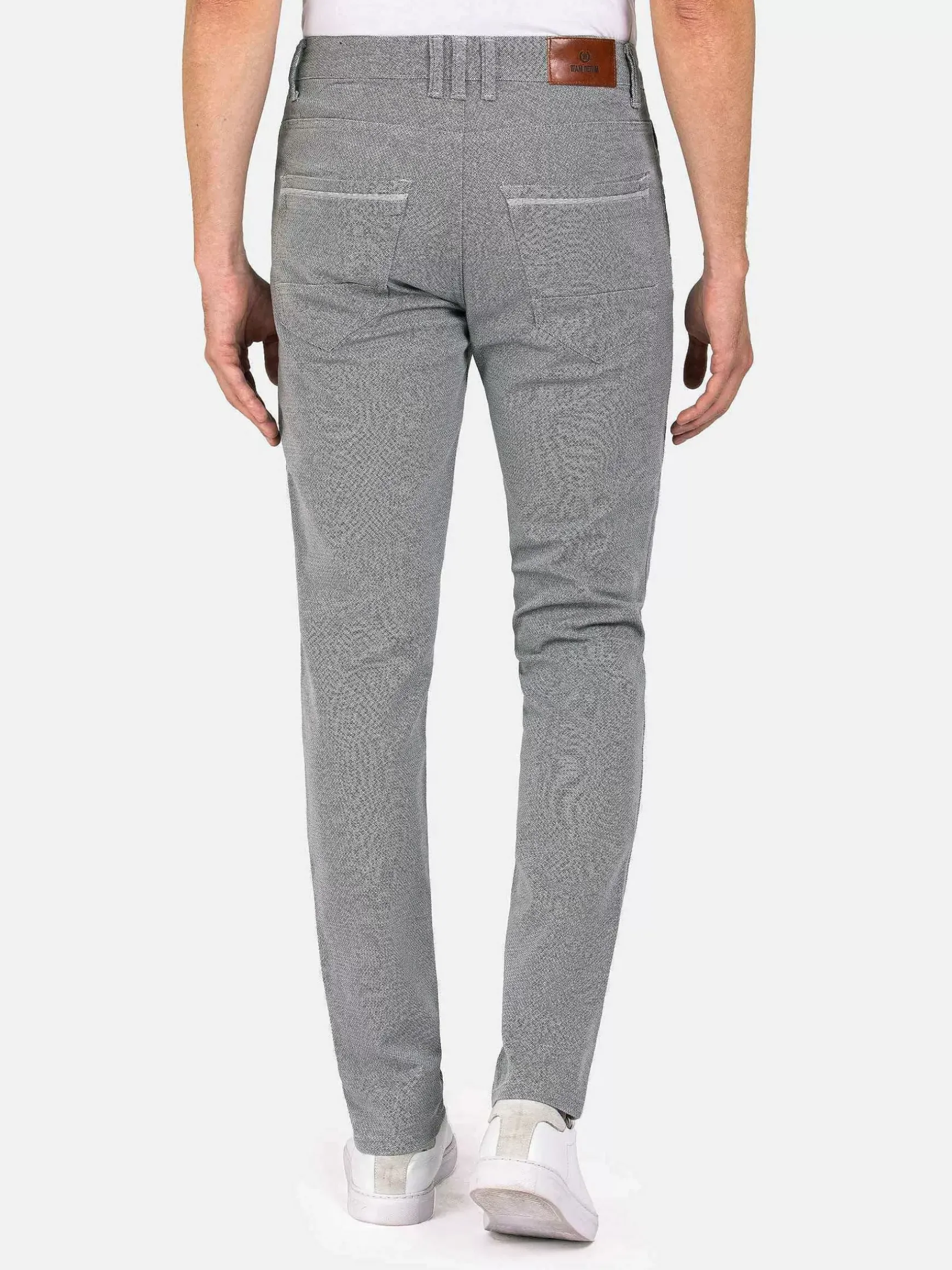 Santiago Slim Fit Textured Grey Jeans