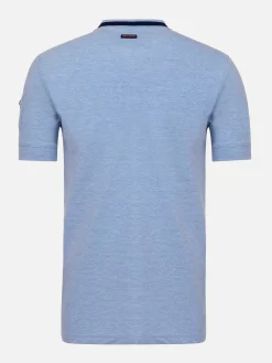 Schiltach Slim Fit Stretched Blue T-Shirt