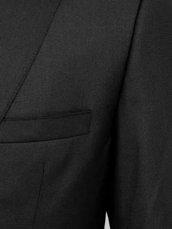 Scottsville Notch Lapel Black Suit Colbert