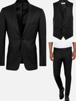 Scottsville Slim Fit Black Suit Pantalon