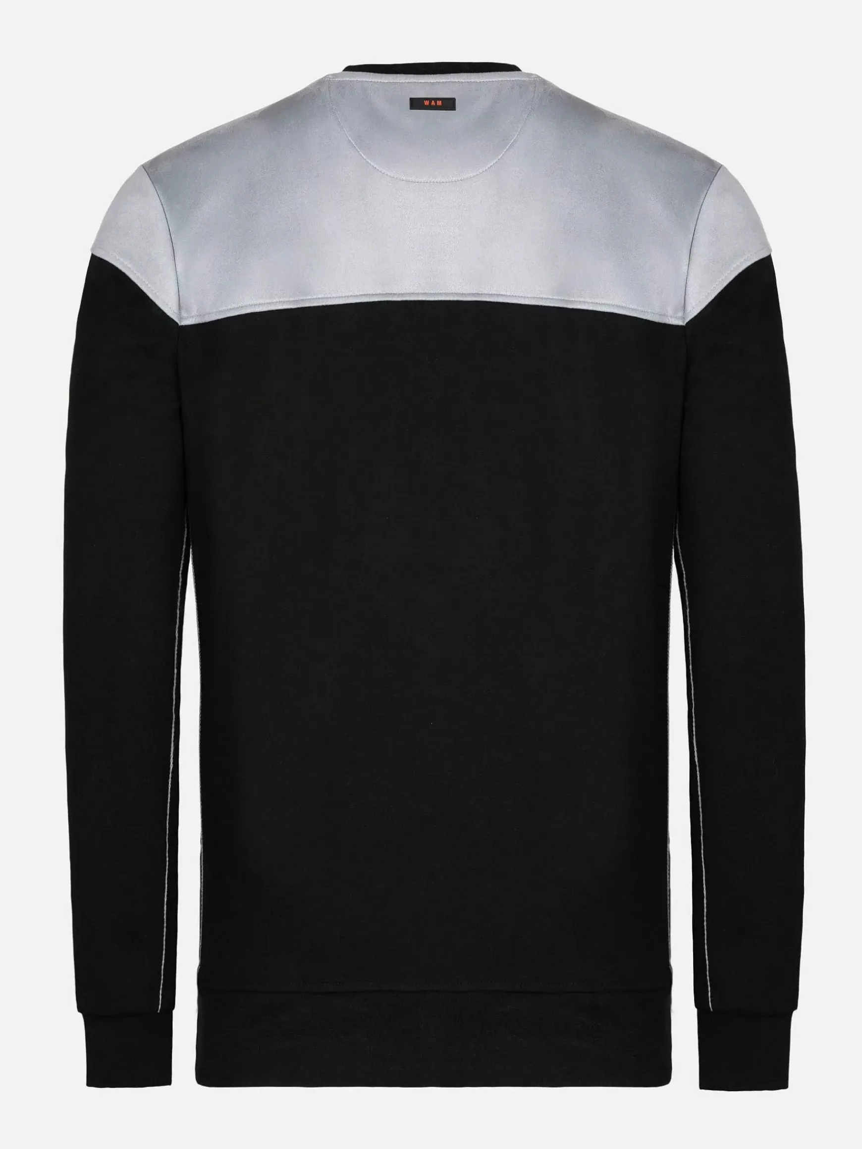 Sedona Round-Neck Grey Black Sweater