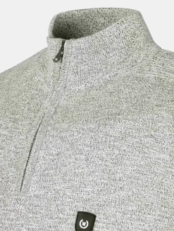 Sharon Half Zip Grey Sweater