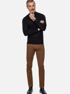 Siena Round-Necked Black Sweater