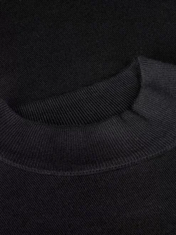 Siena Round-Necked Black Sweater