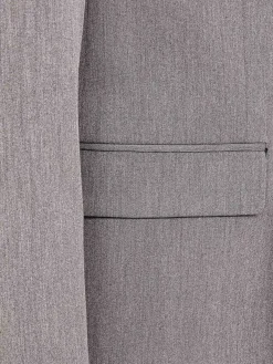 Slim Fit Double Breasted Grey Colbert