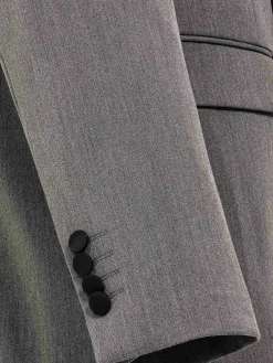 Slim Fit Double Breasted Grey Colbert