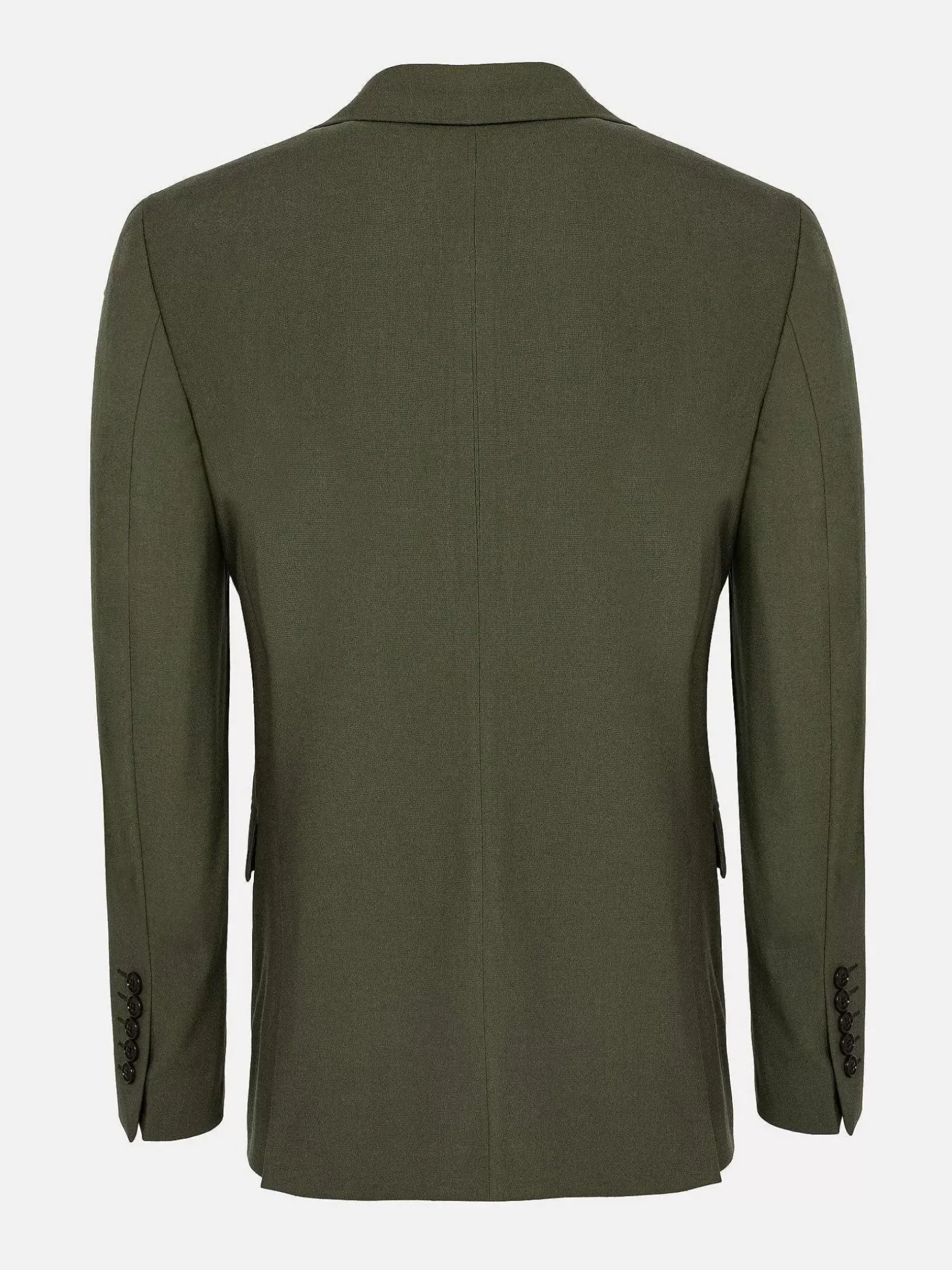 Slim Fit Khaki Textured Colbert