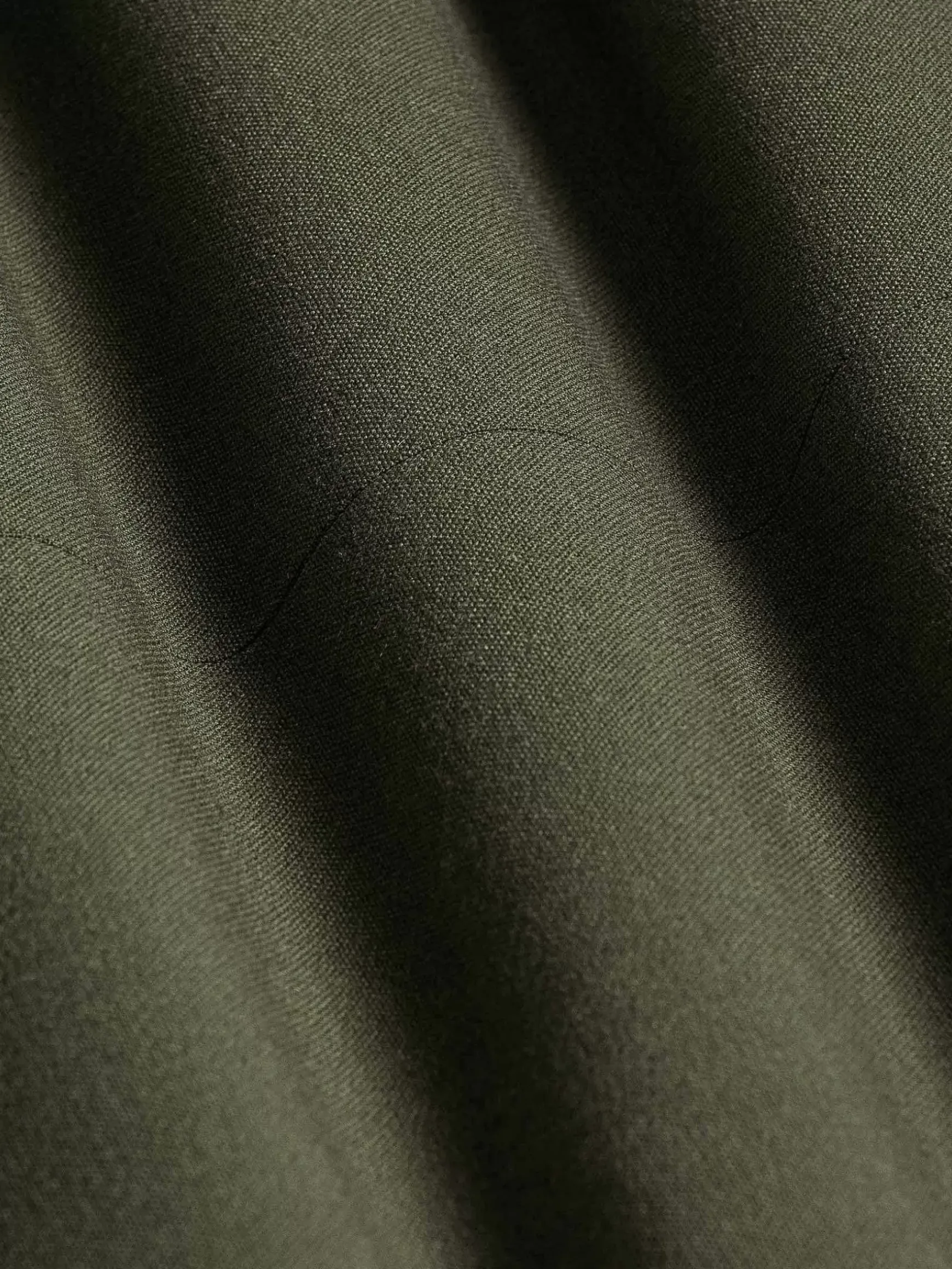 Slim Fit Khaki Textured Colbert