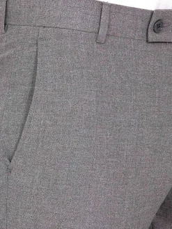 Slim Fit Textured Anthracite Pantalon