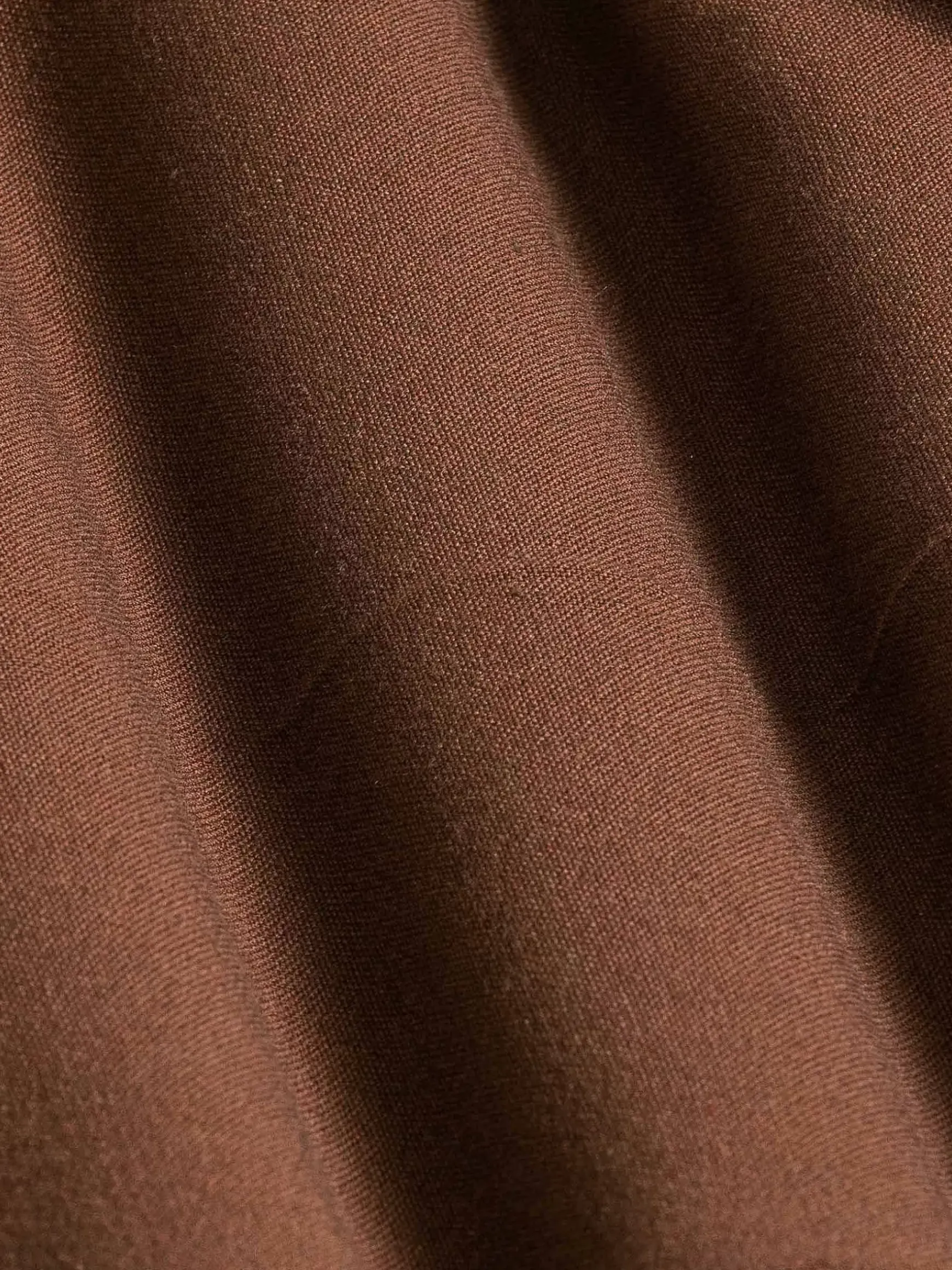 Slim Fit Textured Brown Pantalon