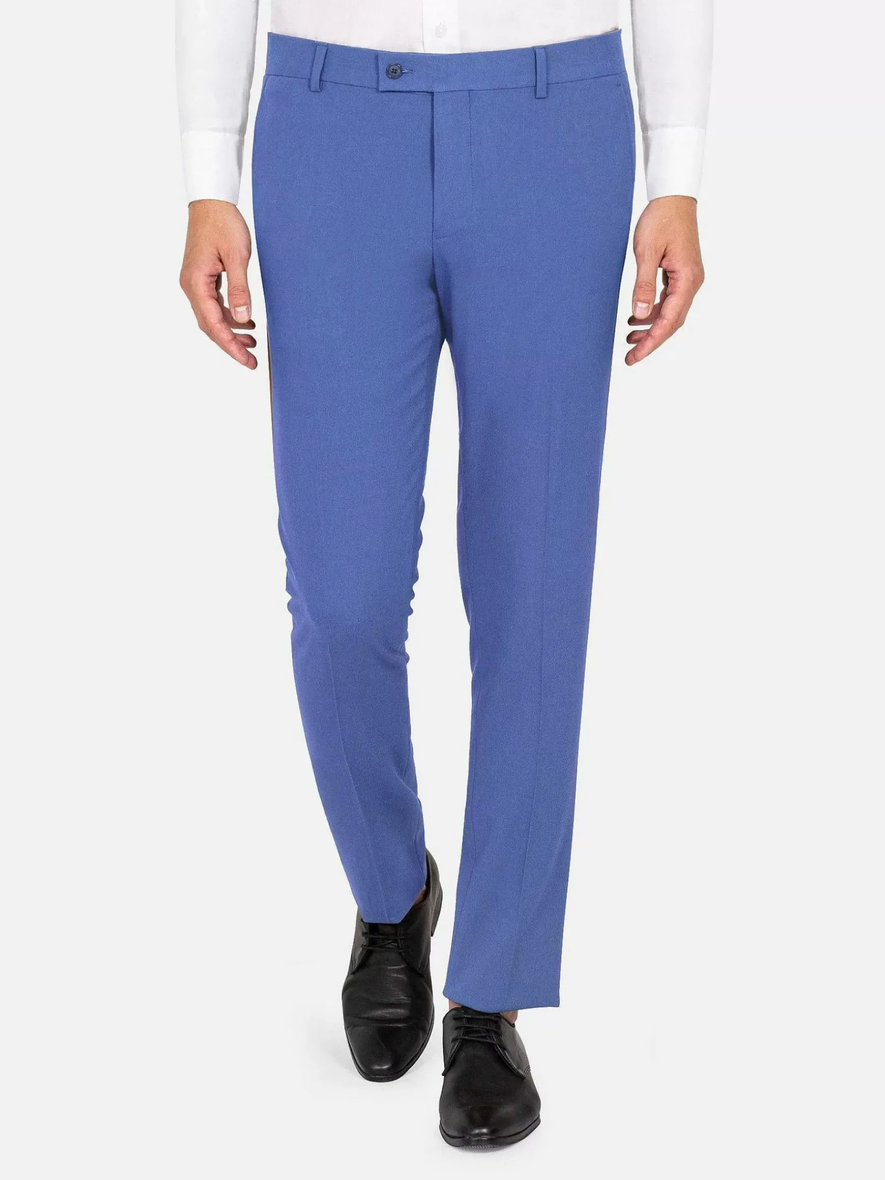 Slim Fit Textured Indigo Pantalon