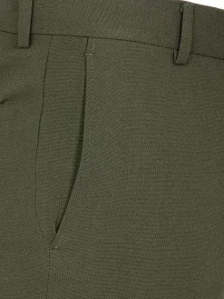 Slim Fit Textured Khaki Pantalon