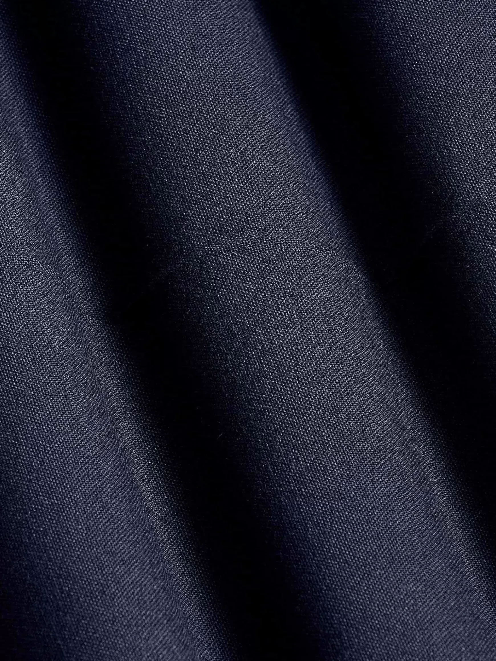 Slim Fit Textured Navy Pantalon