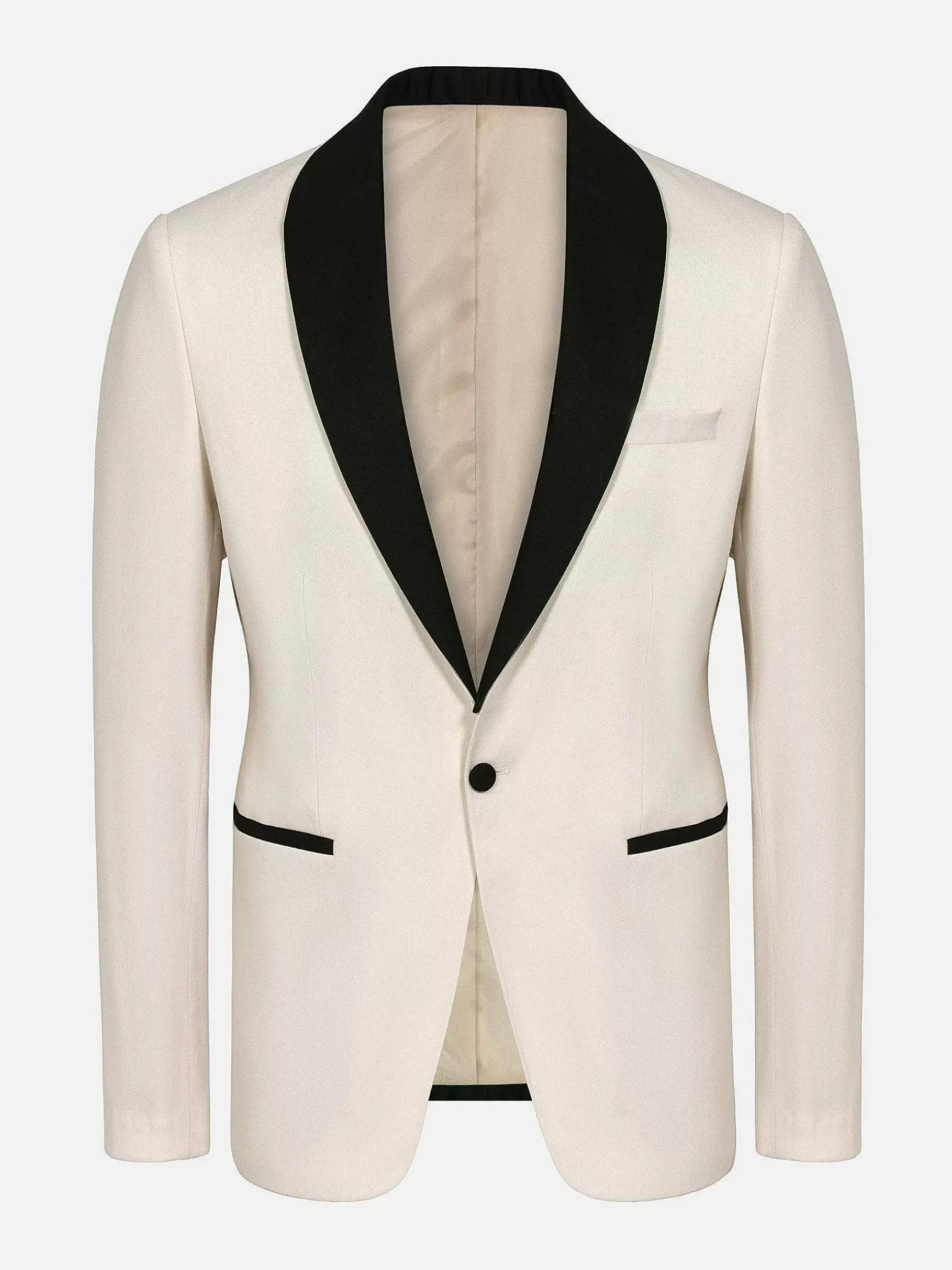 Slim Fit White Tuxedo Colbert