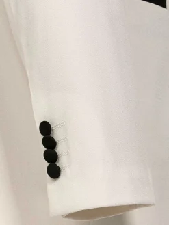 Slim Fit White Tuxedo Colbert