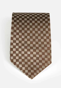 Stropdas 10004 Square Light Brown