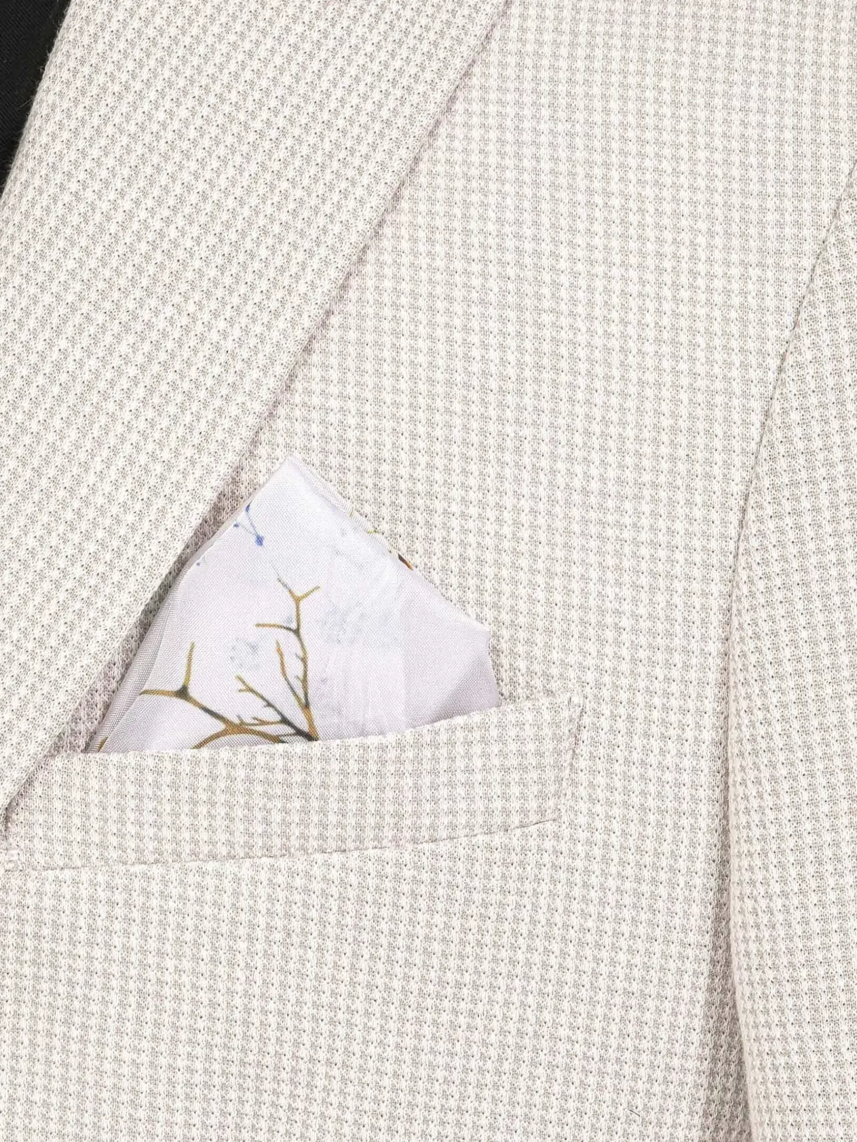 Sur Mer Slim Fit Single Breasted Beige Colbert