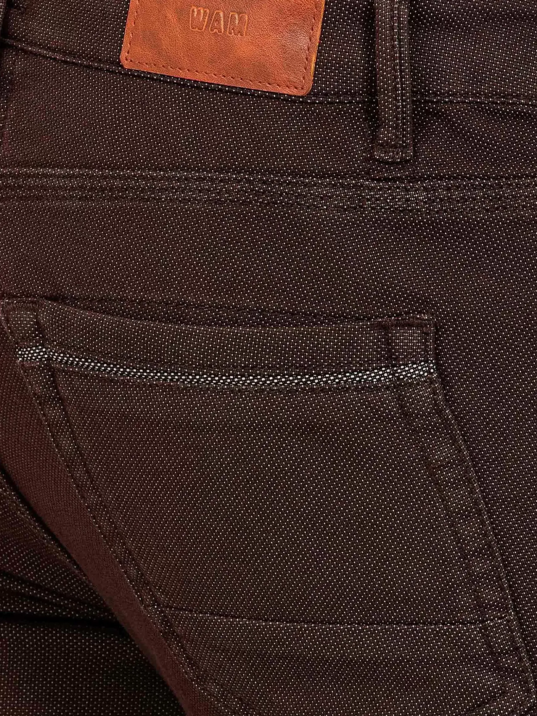 Swindon Stretch Slim Fit Brown Jeans