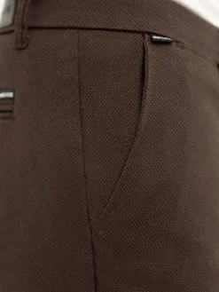 Thor Mini Pattern Check Brown Chino
