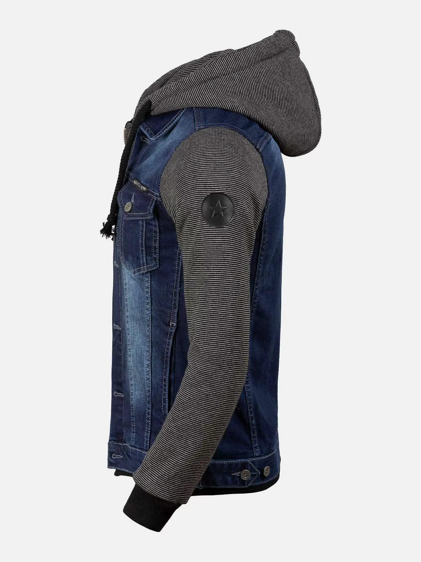 Thun Slim Fit Hoodie Navy Black Vesten